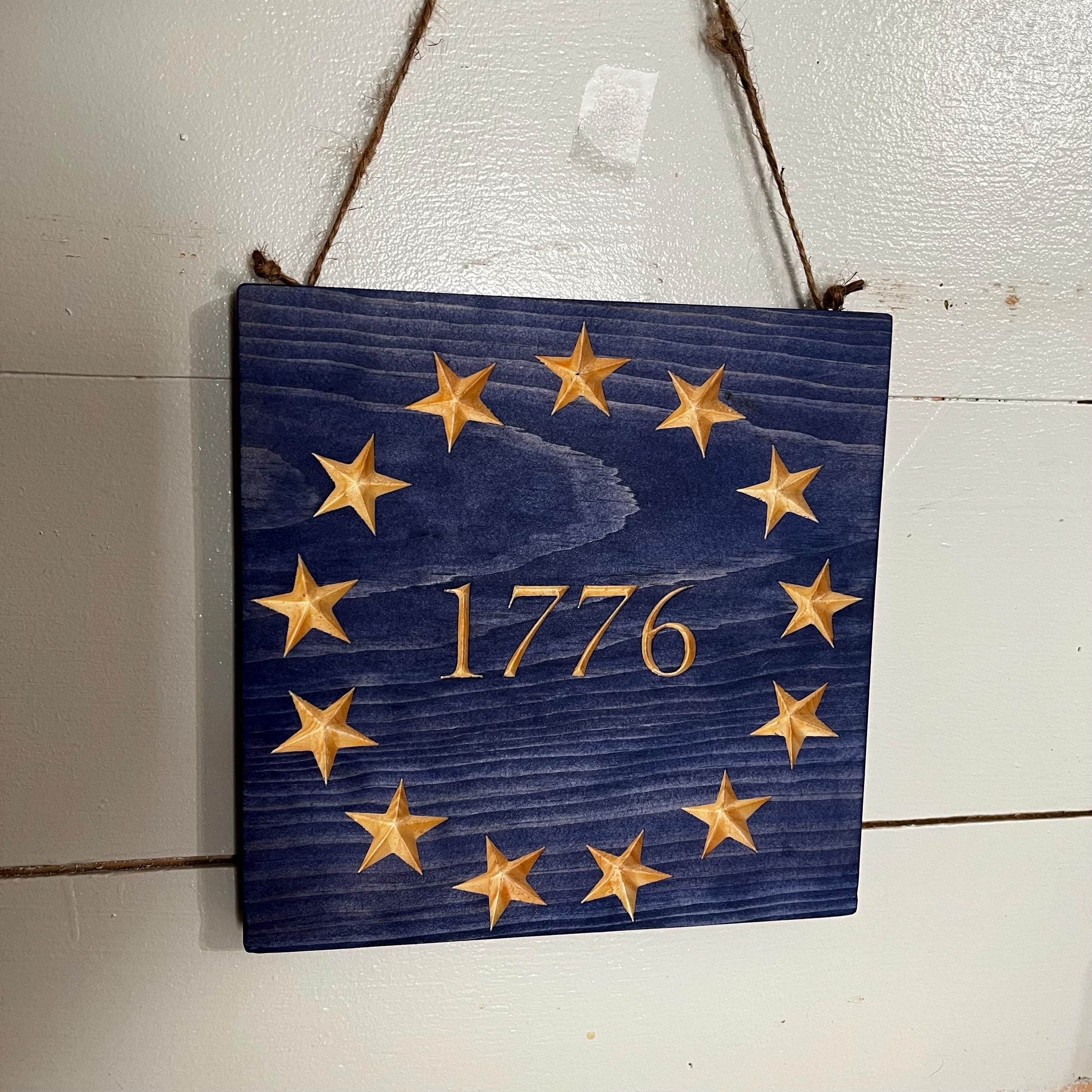 1776 Wood Carved Sign - Etsy