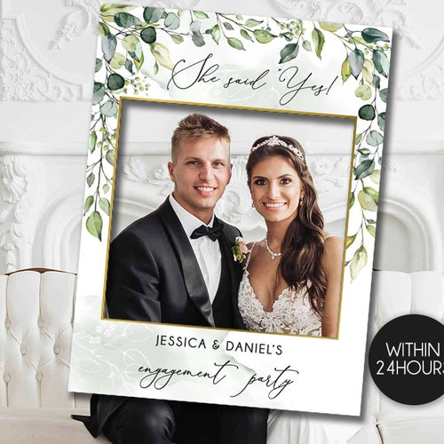 Engagement Photo Prop Engagement Photo Booth Frame Photo Etsy