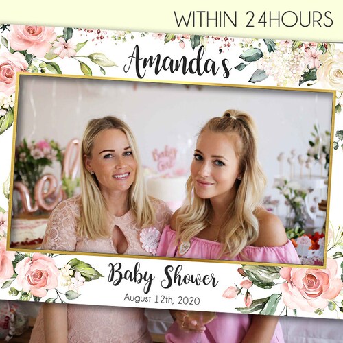 Baby Shower Photo Booth Frame Baby Shower Picture Frame Etsy