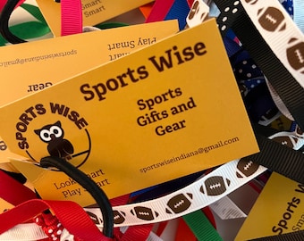 Football Hair Ties, Sports accessories, team spirit, hair accessories, hair ties