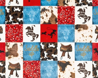 Saddle Up Digital Cuddle® Natural by Shannon Fabrics