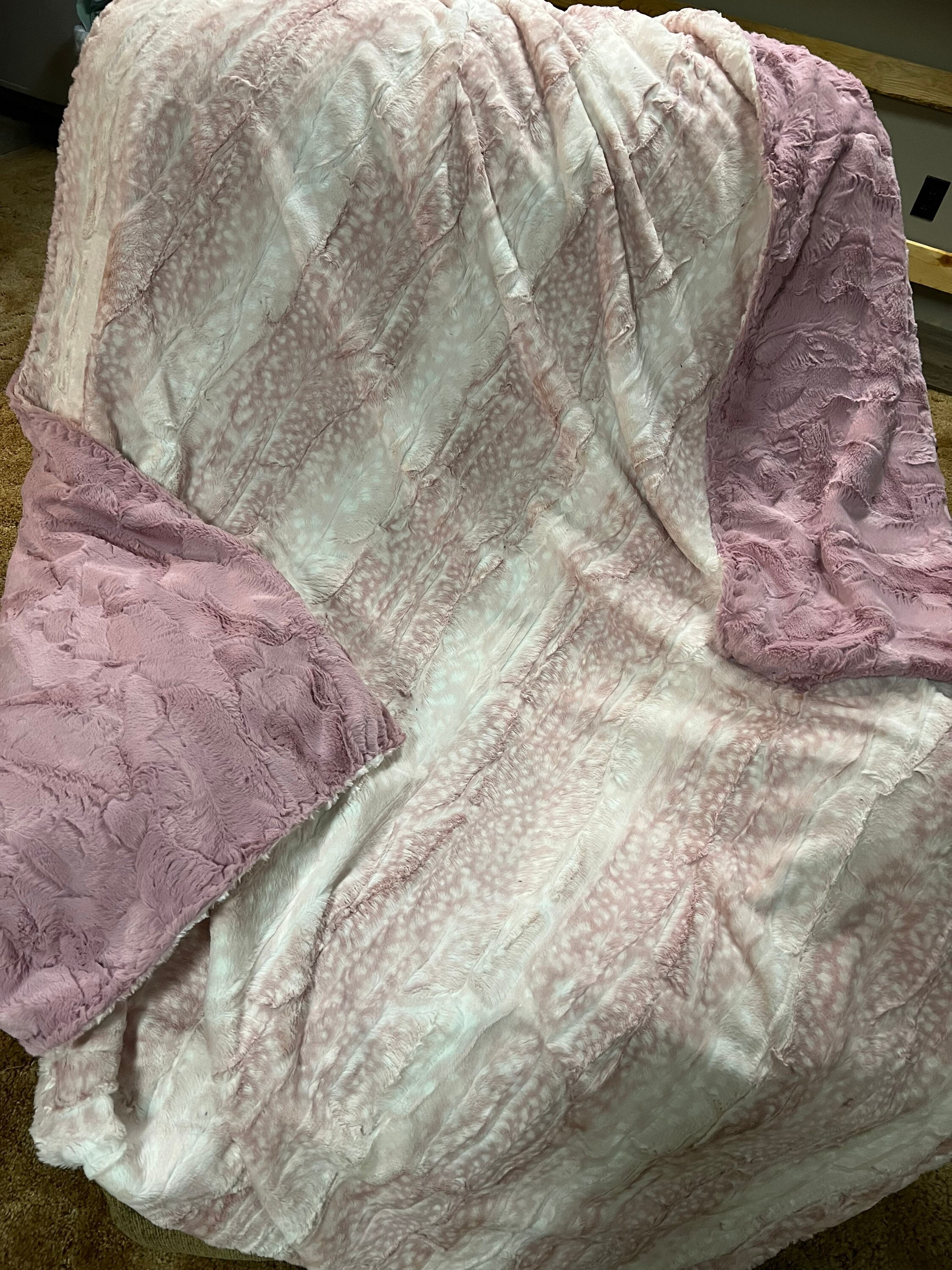 Luxe Cuddle® Hide Woodrose by Shannon Fabrics 60 favorite for a