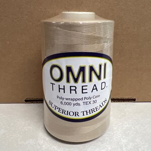 OMNI Poly Thread 40 wt 6000 yd – Sesame Seeds