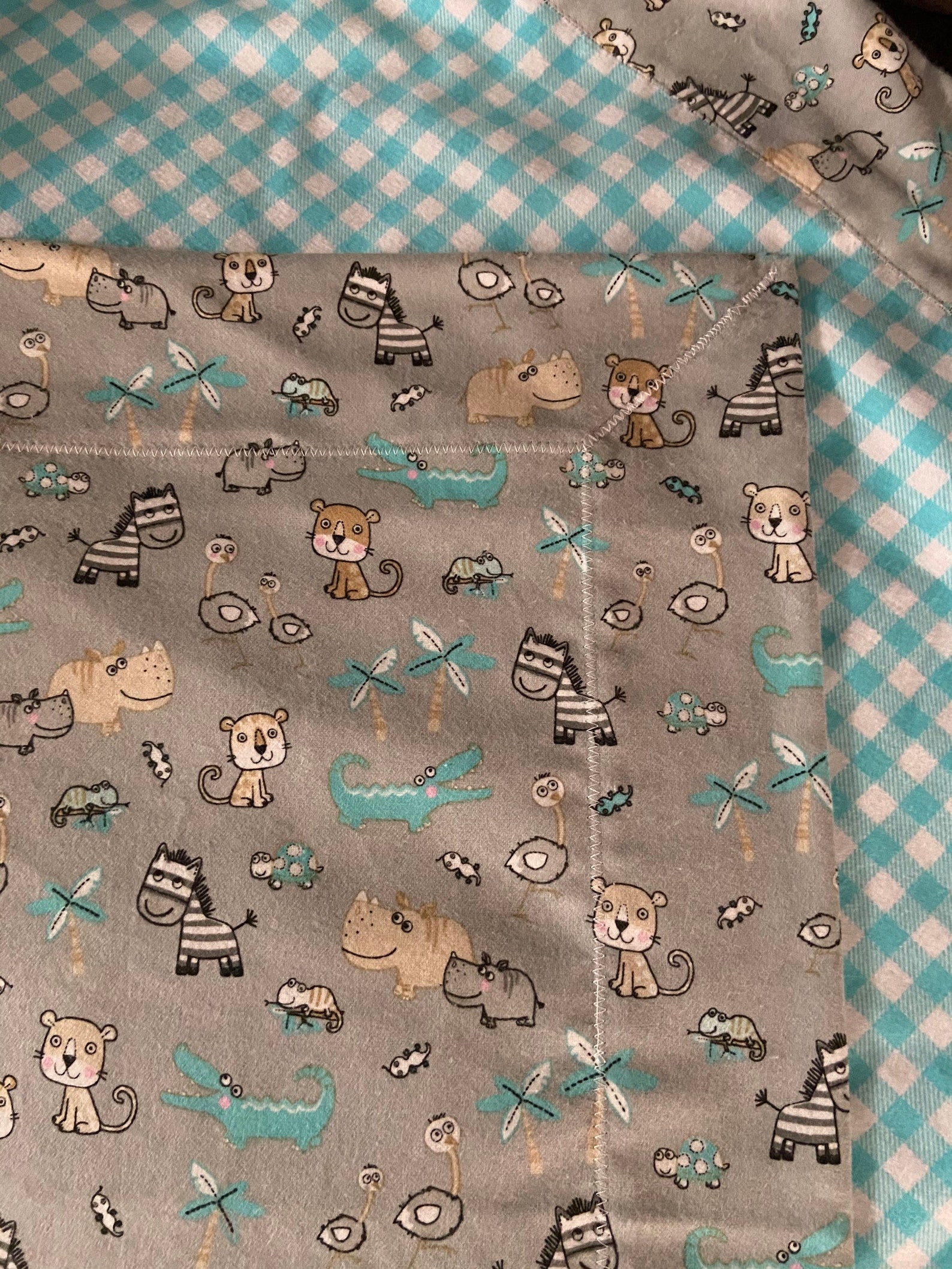 Flannel baby swaddle blanket animals favorite for a Etsy.de