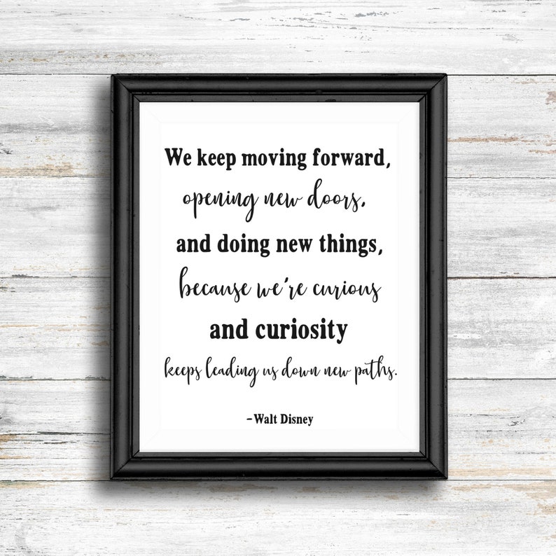 We Keep Moving Forward Walt Disney Quote Printable | Etsy