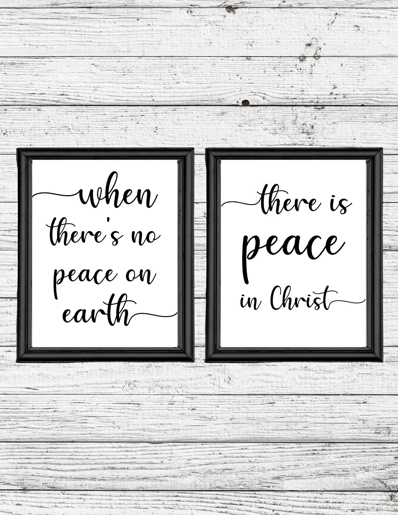 Peace in Christ Printable Art, Christian Decor, LDS Quote - Etsy