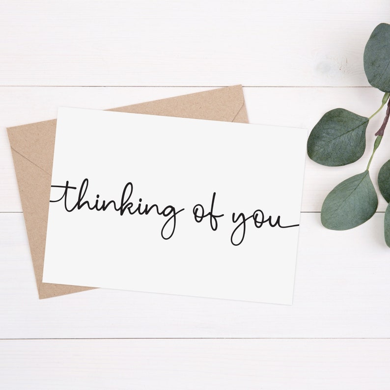 Thinking of You Printable Card, Digital Download, Sympathy Card ...