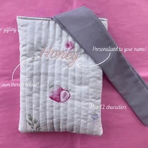 Funda personalizada para Kindle / Funda acolchada hecha a mano con cinta para lector electrónico