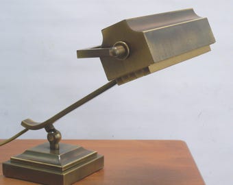 Massive Art Deco style piano lamp, brass, 1960s