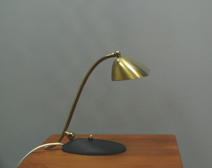 Vintage piano lamp, brass, 1960s, JBS