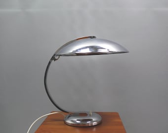 Bauhaus table lamp by Egon Hillebrand, model 5302 - "Gleibo", Germany 1940s