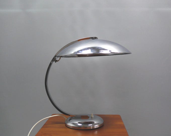 Bauhaus table lamp by Egon Hillebrand, model 5302 - "Gleibo", Germany 1940s