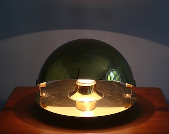 Cosack Eclipse wall lamp - brass, a rare find from the 1980s - vintage - tulip, Panton era, Space Age