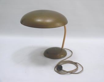 Table lamp, desk lamp with large adjustable shade, Mid Century - vintage