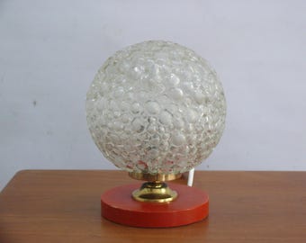 Bubble glass table lamp, Space Age - 1970s