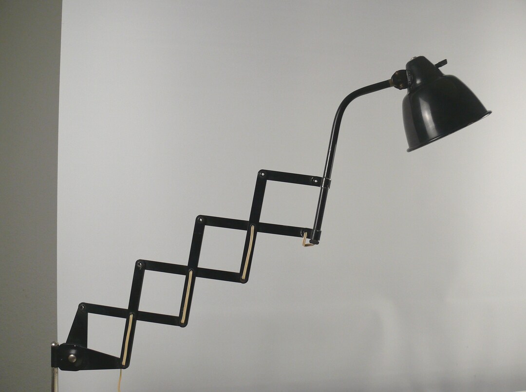 Large Helo Scissor Lamp Design Classic Circa 1930s, Desk Lamp Large