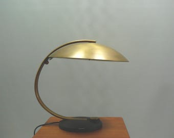 Brass table lamp, Hillebrand, 1960s