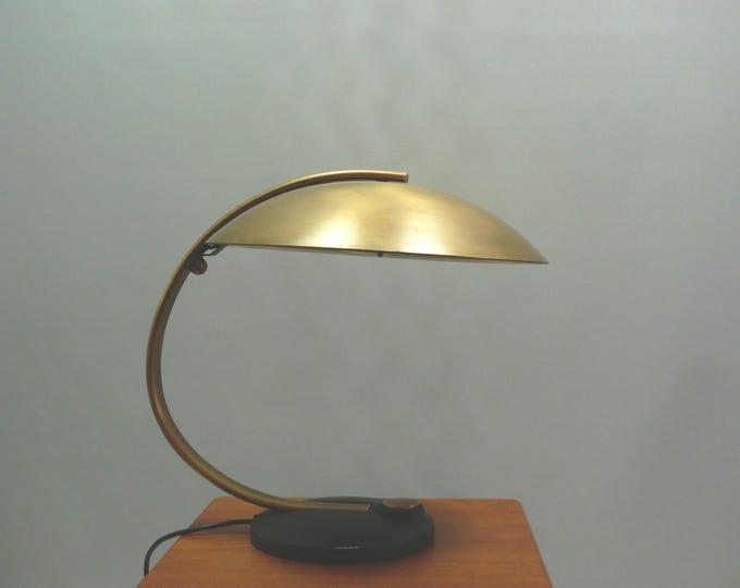 Brass table lamp, Hillebrand, 1960s