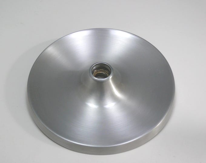 Large wall/ceiling light, aluminum discus lamp, 1960s