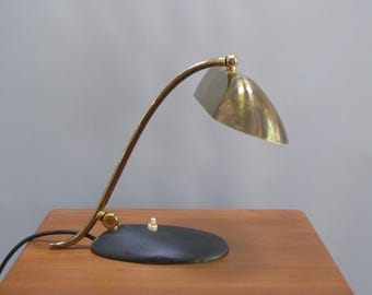 Vintage piano lamp, brass, 1960s, JBS