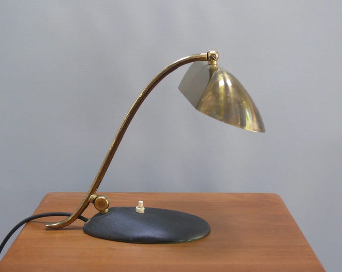 Vintage piano lamp, brass, 1960s, JBS