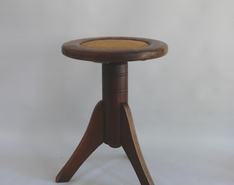 Art Nouveau piano stool, swivel stool, stool - post-1920
