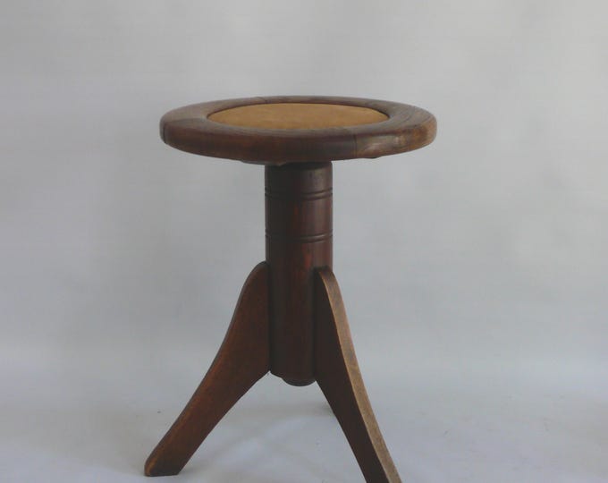 Art Nouveau piano stool, swivel stool, stool - post-1920
