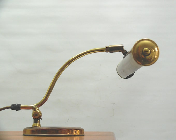 Large brass piano lamp, Pfäffle, 1960s