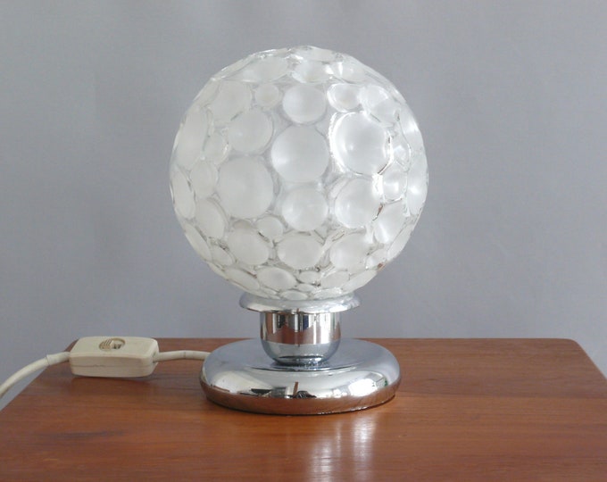 Glass table lamp, Graewe, Space Age