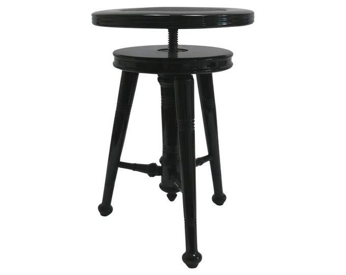 Restored, antique piano stool, swivel stool - end of the 19th century