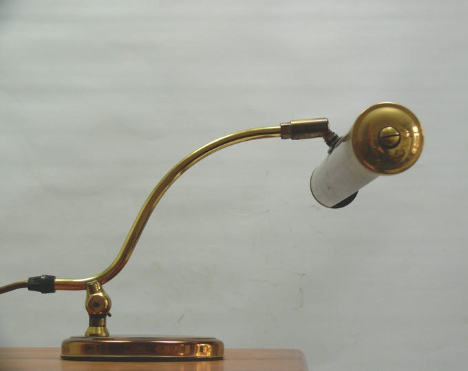 Large brass piano lamp, Pfäffle, 1960s
