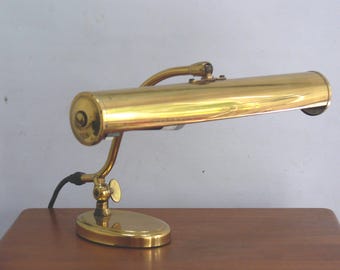 Large brass piano lamp, Pfäffle, 1960s