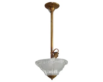 Art Nouveau chandelier, EZAN, France 1920s - 1930s