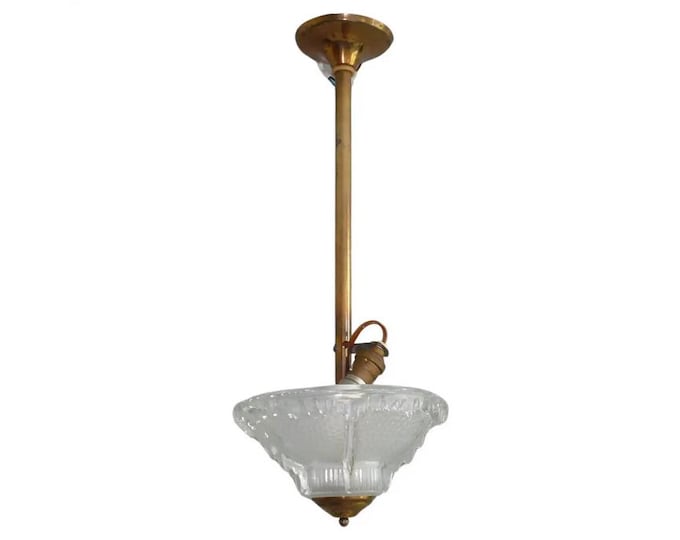 Art Nouveau chandelier, EZAN, France 1920s - 1930s