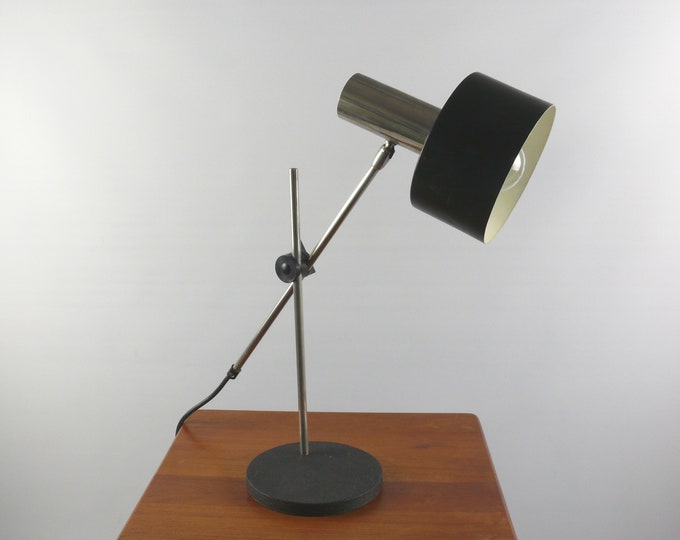 Leclaire & Schäfer table lamps, original 1960s, vintage, mid century