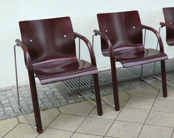 Set von 2 Thonet Stapelstühlen S 320, 1980er Jahre