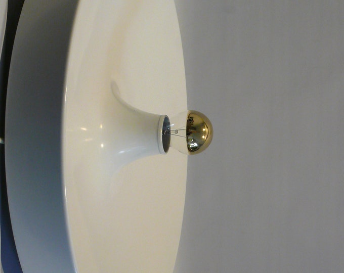 XXL discus lamp, ceiling wall lamp made of painted aluminum - Space Age rarity from the 1960s - vintage
