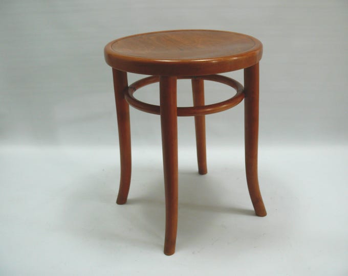 Original THONET bentwood stool, mid-20th century, beech
