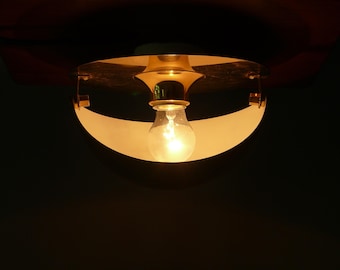 Cosack Eclipse wall lamp - brass, a rare find from the 1980s - vintage - tulip, Panton era, Space Age