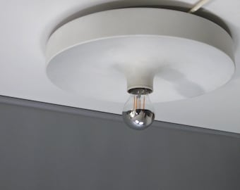 Wall/ceiling light, aluminum discus lamp, Staff - 1960s
