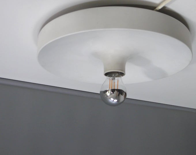 Wall/ceiling light, aluminum discus lamp, Staff - 1960s