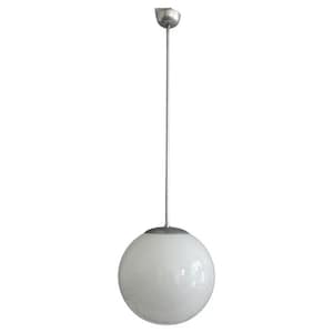 Large Art Deco ball lamp with opal glass lampshade and chrome-plated lamp suspension - Bauhaus - 1930 - 1940