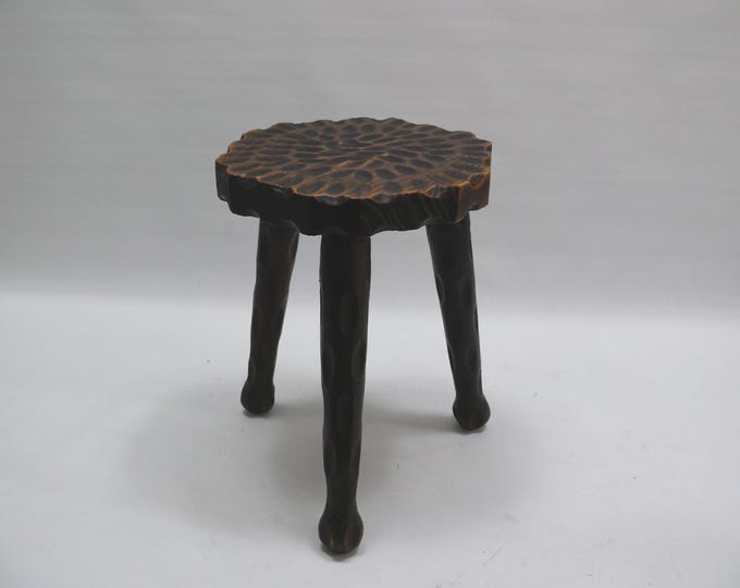 Spanish stools, flower stools, carved - vintage