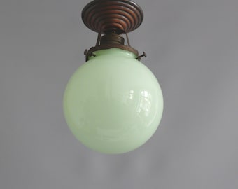 Small Art Nouveau ceiling light, globe light, 1920s