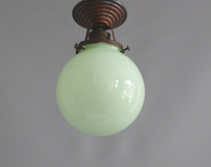Small Art Nouveau ceiling light, globe light, 1920s