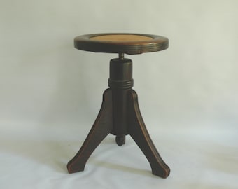Art Nouveau piano stool, swivel stool, stool - post-1920