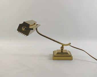 Solid piano lamp in the Art Deco style, brass, 1960s