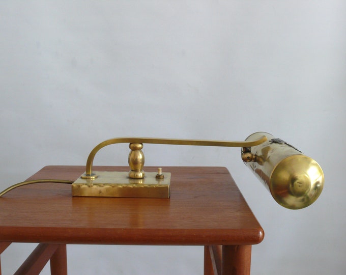 Piano lamp made of brass, Art Nouveau - 1st half of the 20th century.