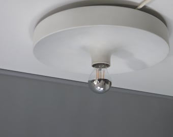 Wall/ceiling light, aluminum discus lamp, Staff - 1960s