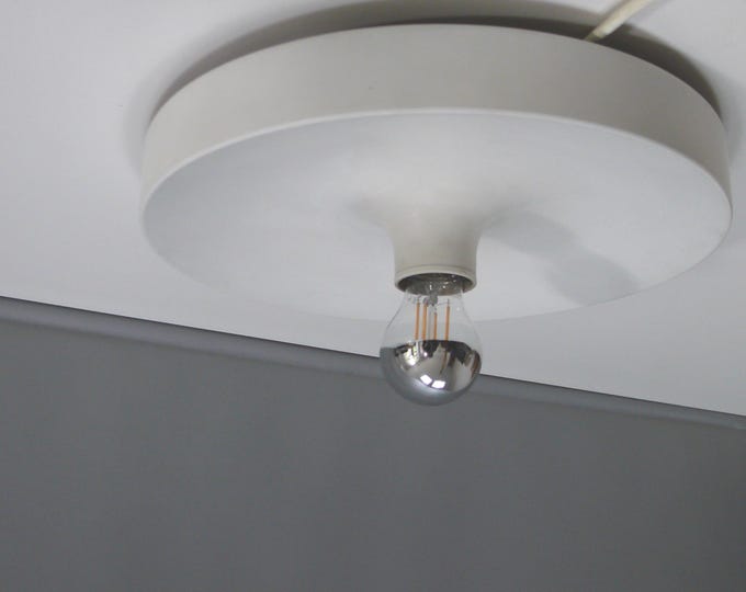 Wall/ceiling light, aluminum discus lamp, Staff - 1960s
